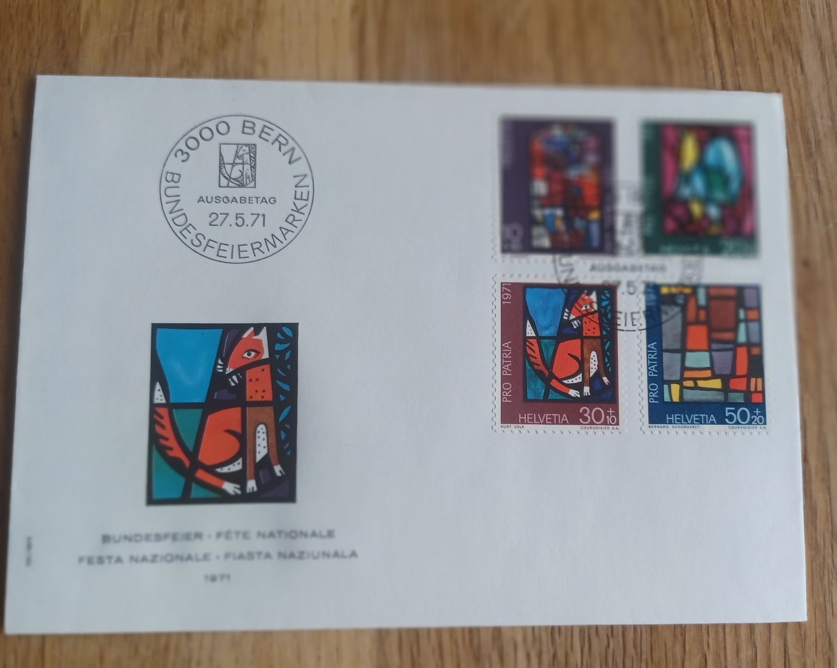 Tutti i francobolli: Pro Patria FDC 1971 – Usato da Solothurn venduto da urs_6h56