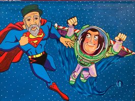 Cuban Pop Art - castro&chavez als Superhelden