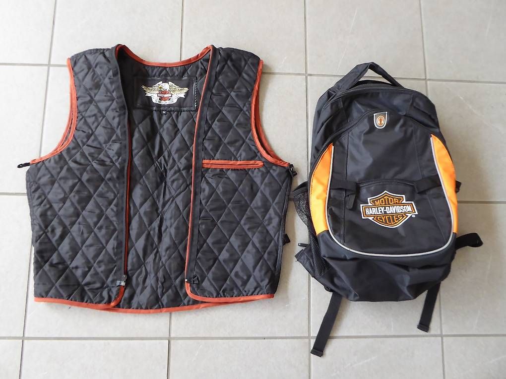 Harley-Davidson Giacche: Harley Davidson Lederjacke mit Innenfutter und Rucksack – Nuovo (secondo la descrizione) da Birrhard venduto da Telemaster1 2