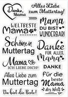 Silikonstempel Danke Mama / Muttertag