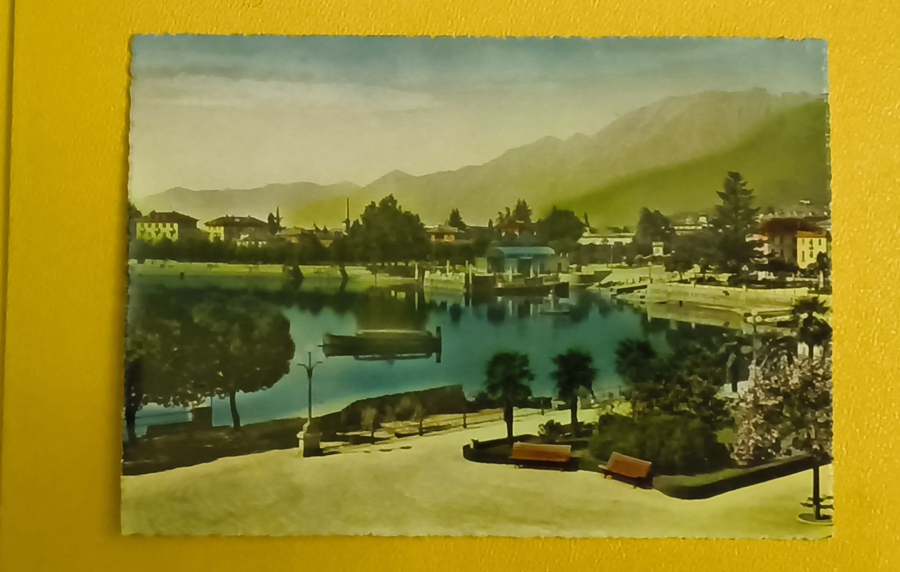 Cartoline postali: 2er Set Ansichtskarten Brissago und Locarno – Usato da Hallau venduto da histoiremerveilleuse 4
