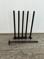 6 Tischbeine schwarz gebraucht Höhe 71,5 cm