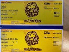 Disney The Lion King, 07.12.23, 2 Tickets