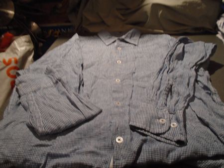Bluse Grösse L 41/42, Livergy Casual, blau/weiss kariert