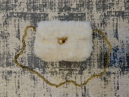 White Faux Fur Bag