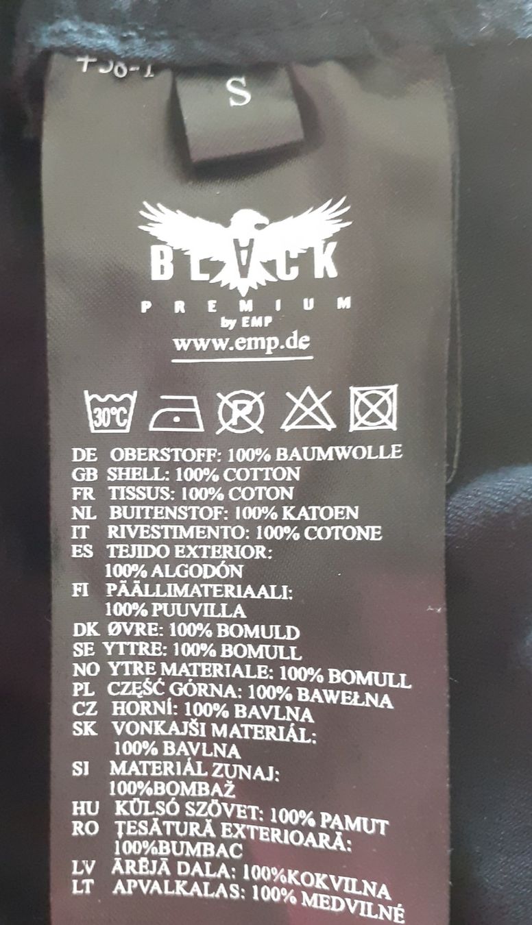 Blusen: EMP Black Premium Hemd, S – Gebraucht aus Bern von Solarsystem 4