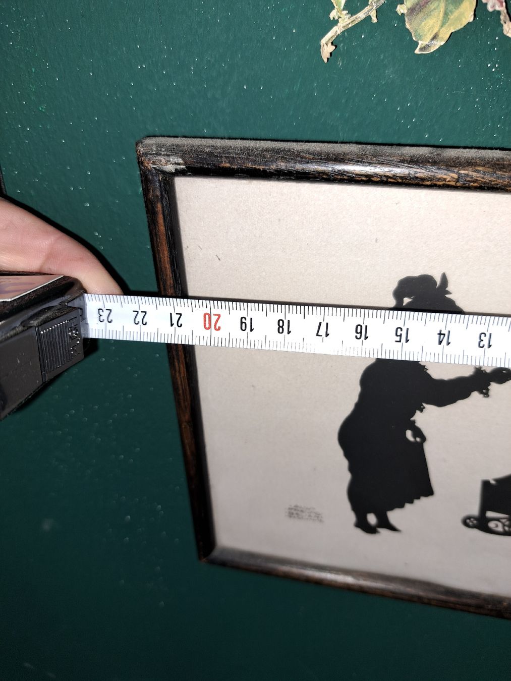 Grafica & Litografie: Antike Scherenschnitt-Silhouette, gerahmt,  – Usato da Kölliken venduto da Upcycling-by-Mc-TAM 3