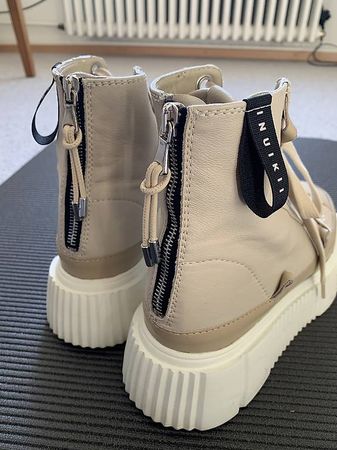 Inuikii Women's Beige Sneakers Platform Grösse 40