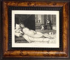 Kupferstich Venus nach Tizian von W. Woerle