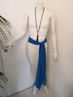 🤩BOHO-CHIC CHIFFON-GüRTEL BLAU NEU