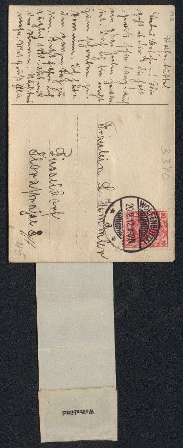 Cartoline postali: Leporello-AK Wolfenbüttel, Briefträger – Usato da Berlin venduto da bartko-reher 1
