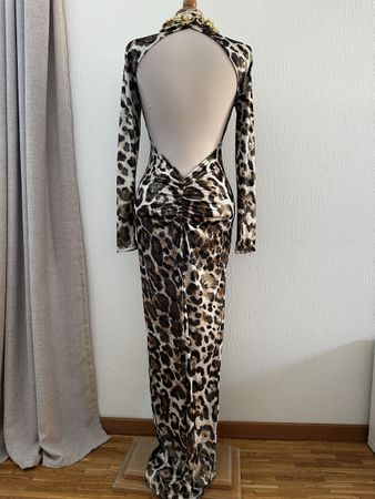 Robe longue Belita imprimé léopard taille M
