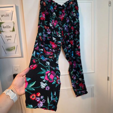 C&A Sommerhose Blumenmuster Gr.40 L Viskose