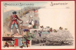 BELLINZONA LITHO, CHOCOLAT SUCHARD WERBEKARTE