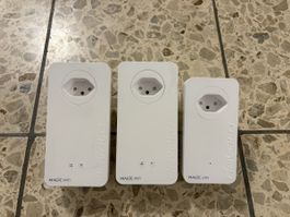 Devolo Magic 1 WiFi Powerline Set 3 Adapter weiss