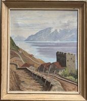 Jean CHALUT (1879-1957) Lavaux olio su tela firmato