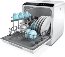 Tischgeschirrspüler Minispülmaschine 4 Gedecke mit 5L Tank