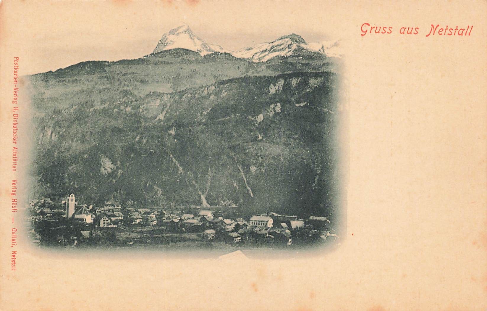 Ansichtskarten: Gruss aus netstall – Gebraucht aus Biasca von Blenio71