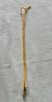 Vintage Tibetan Dorje Amulet Pendant Necklace, Gold Tone
