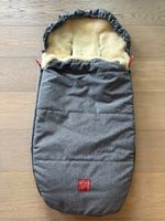 Kaiser Fusssack 0-36m grau Lammfell sehr guter Zustand