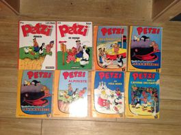 8x BD Petzi état moyen à mauvais