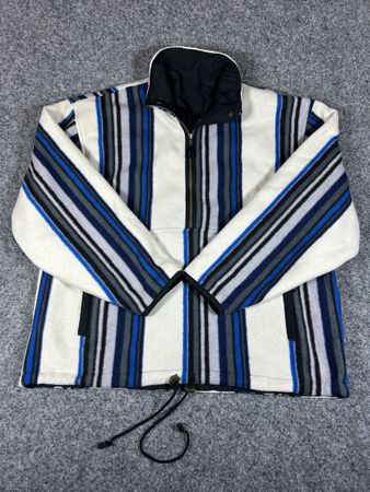 Vintage reversible fleece jacket L men
