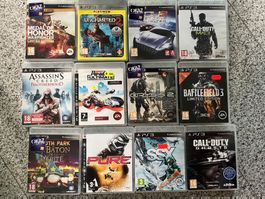 PS3 Spiele Sammlung – 12 Games im Paket (Uncharted 2, CoD...