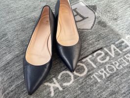 Navy Boot Leder-Pumps  Statement-Schuhe – Gr. 37