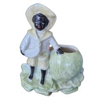 Porzellanfigur Federhalter antik