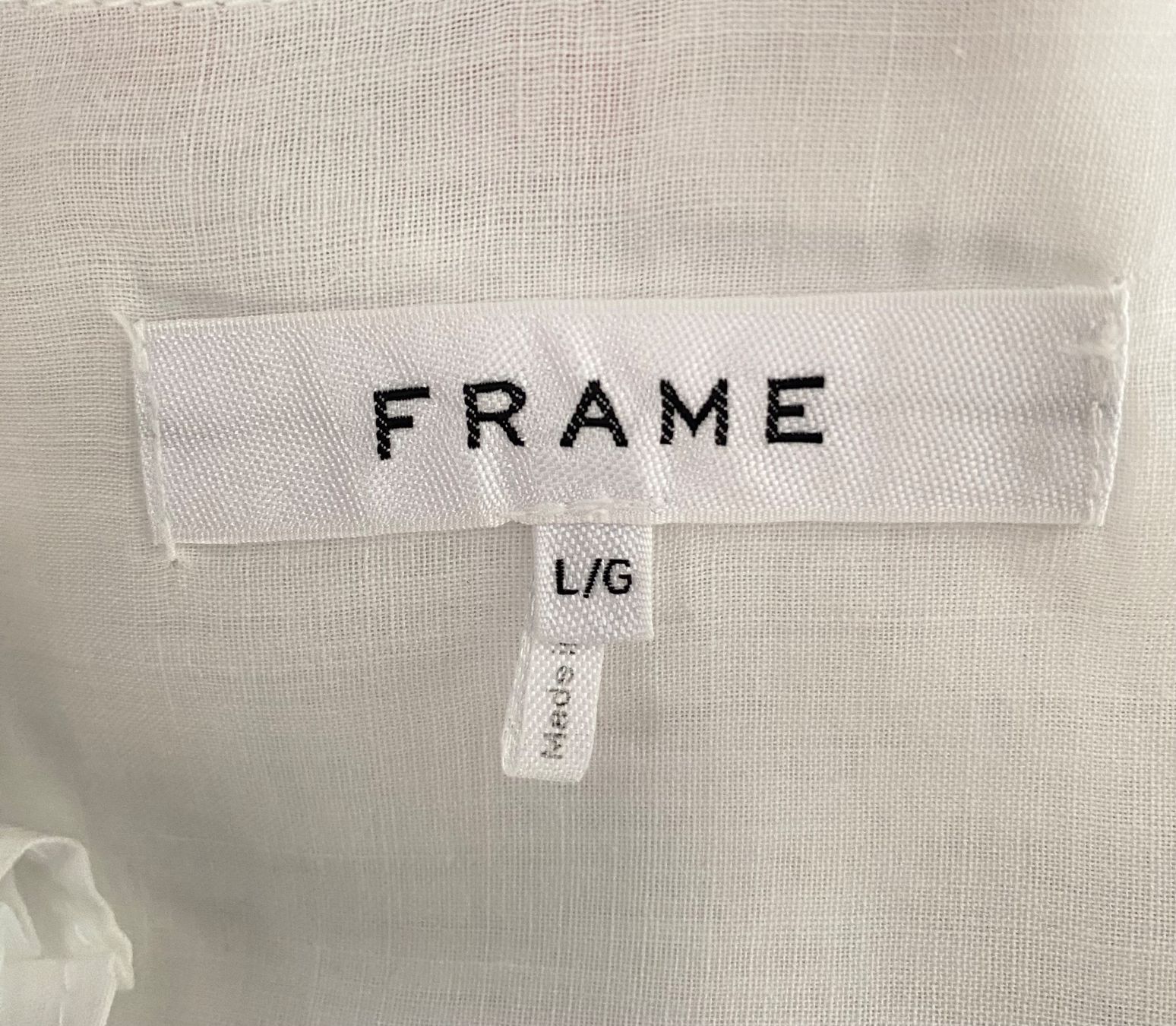 Camicette: FRAME Bluse aus Ramie Grösse L – Usato da Oberwil BL venduto da Leni-Mischi 3