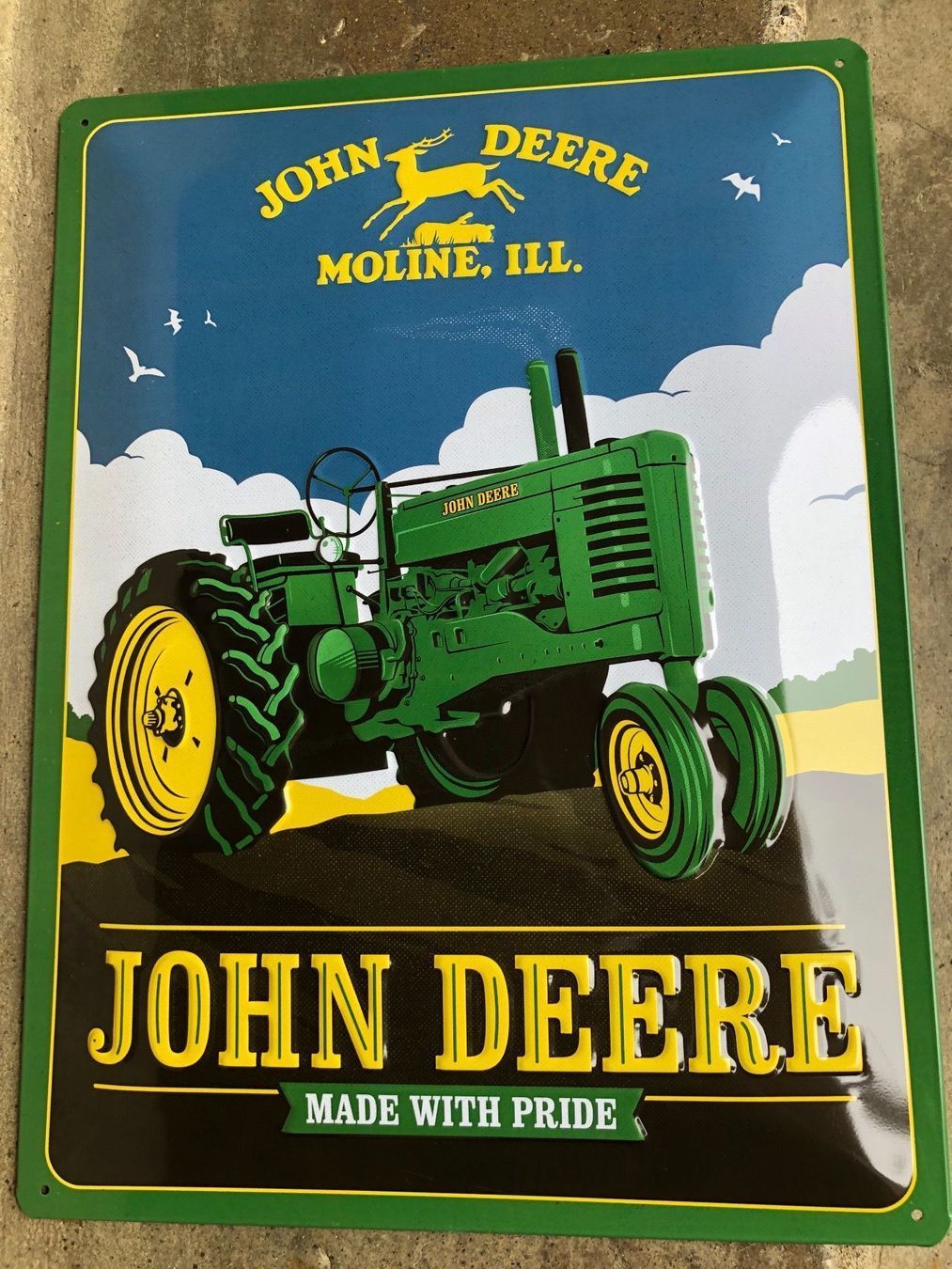 Insegne: John deere Traktor diesel schlepper – Nuovo e nell'imballaggio originale da Reinach AG venduto da rares75