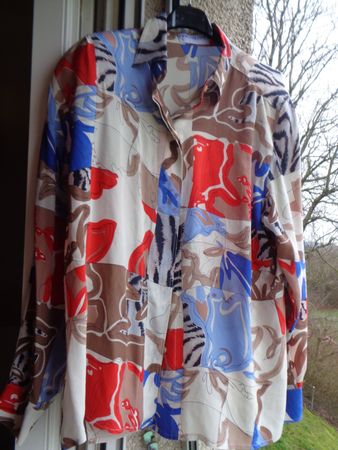 Seidenbluse Damen, Gr.42