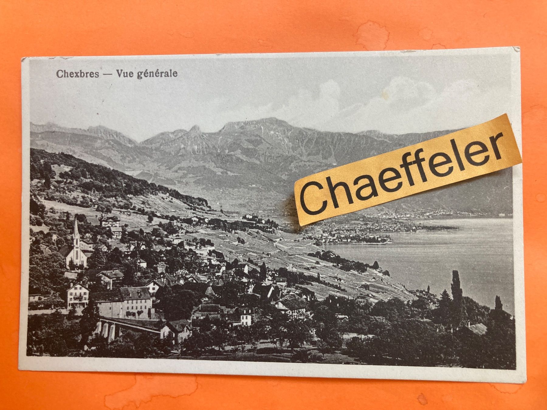 Cartoline postali: 1933 Chexbres - Vue générale – Usato da Zürich venduto da Chaeffeler