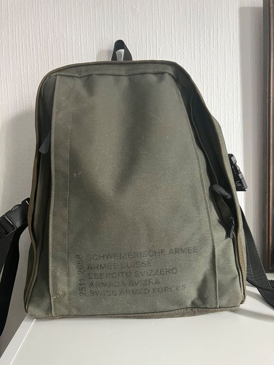 Sac à Dos Militaire Suisse M70 / M83 - Camouflage Alpin, Occasion - Parfait Pour Randonnée Ou Collection