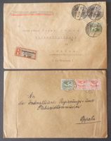 OBERSCHLESIEN 1920/21: 2 Poststücke