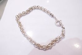 Ausgefallene Silber Kette 13 mm breit 106 gr. 43 cm lang