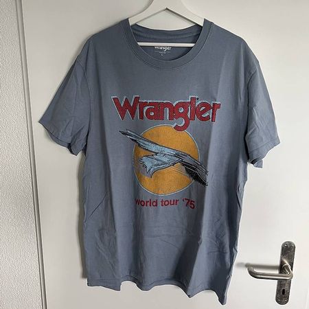 Blaues Wrangler Shirt, Grösse L