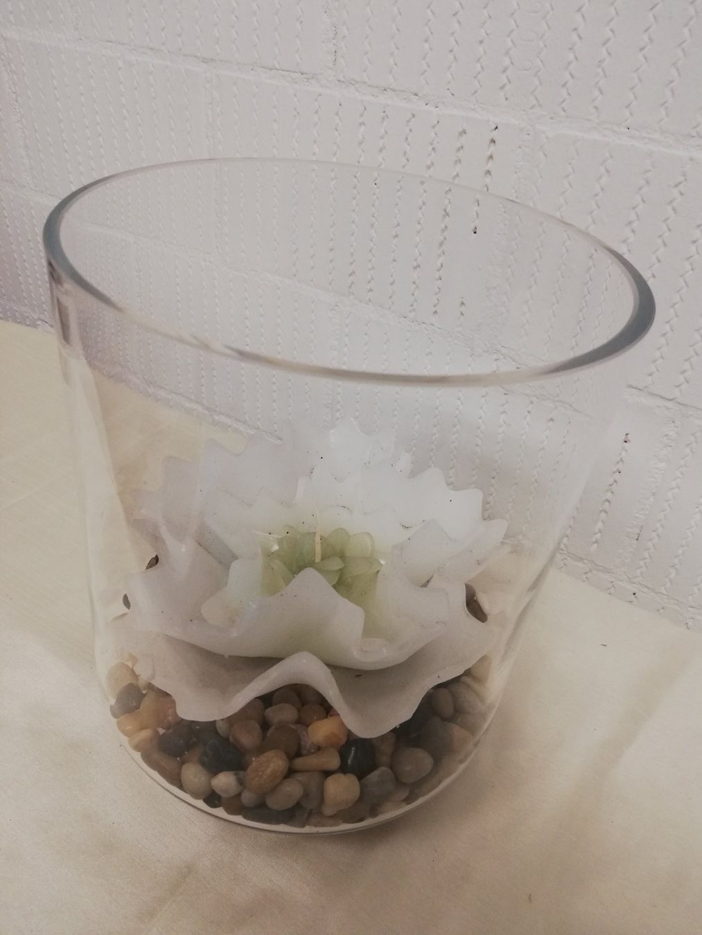 Alle Dekorationen: Deko Glas mit Wachsblume – Gebraucht aus Untersiggenthal von Marlen59 4