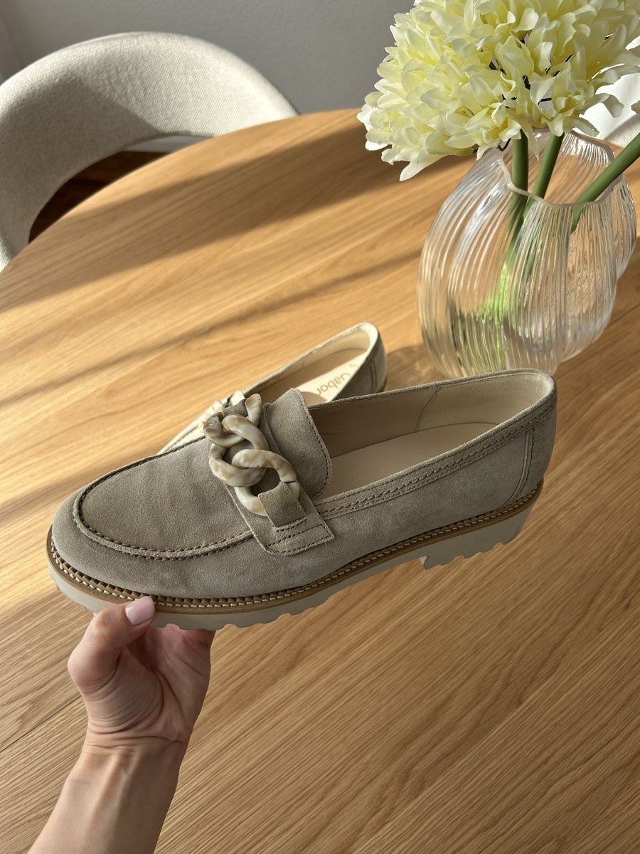 Gabor Damenschuhe: Gabor Loafer beige Kette  – Gebraucht aus Chur von faja7000 3