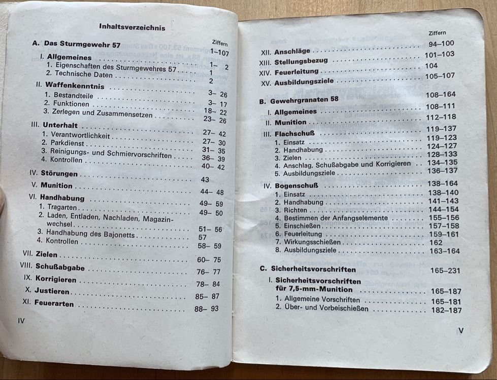 Reglement 53.100 d Das Sturmgewehr 57 und die Gewehrgranaten 4