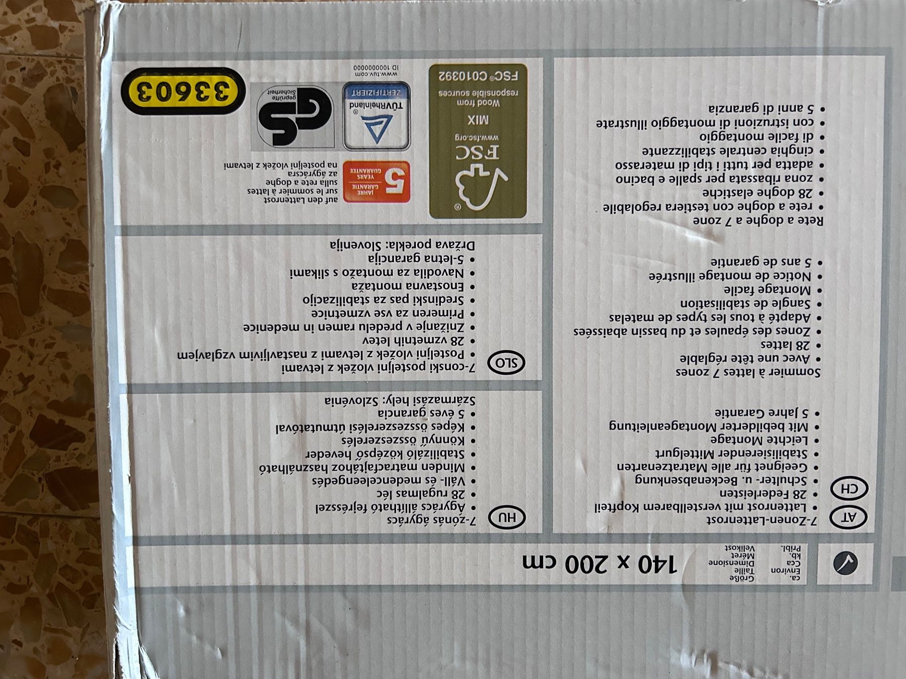 Reti a doghe: Sommier neuf 140x200 – Nuovo e nell'imballaggio originale da Neuchâtel venduto da nortealsur 4
