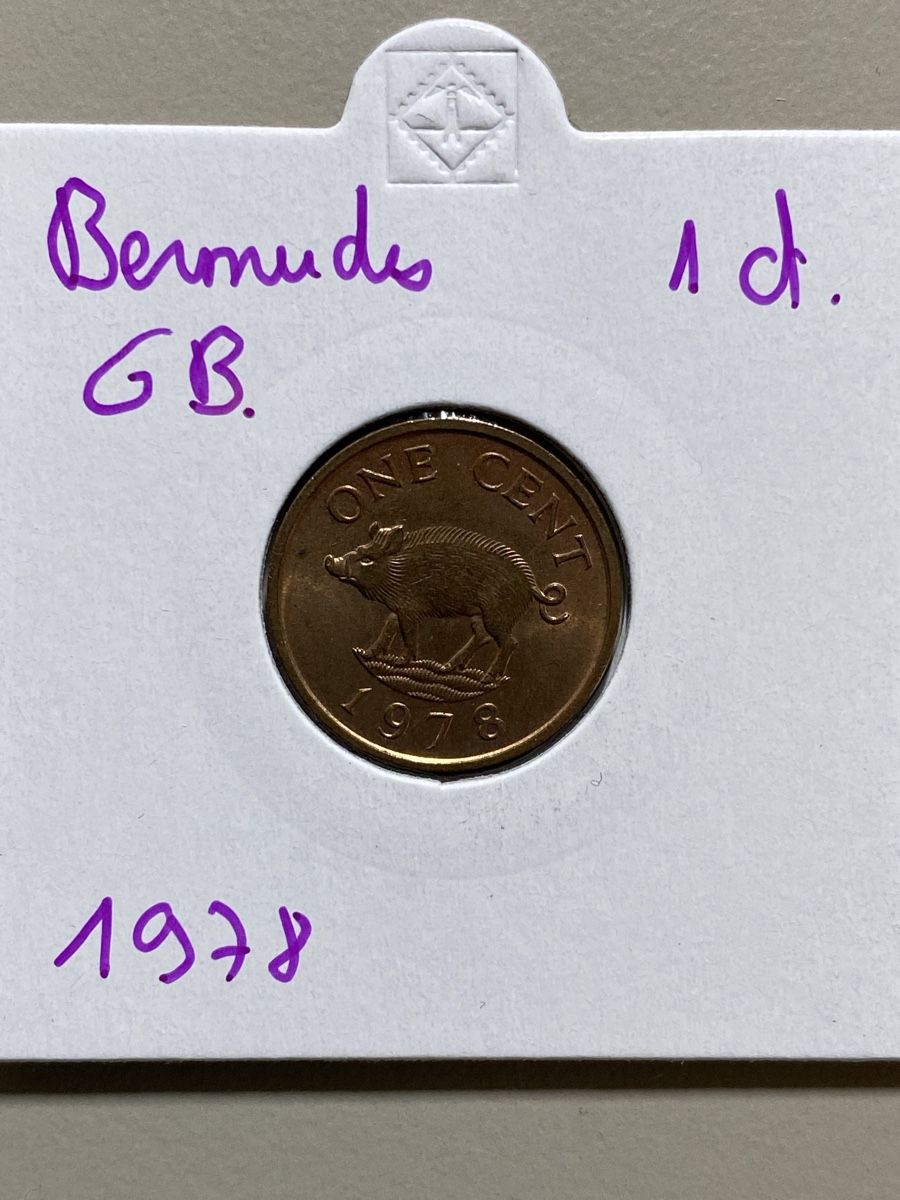 Alle Münzen: Bermudes GB - 1 cent - 1978 – Gebraucht aus Payerne von Mike1682