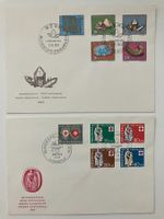 Pro Patria 1957+1960, 2 FDCs, KP 100.--