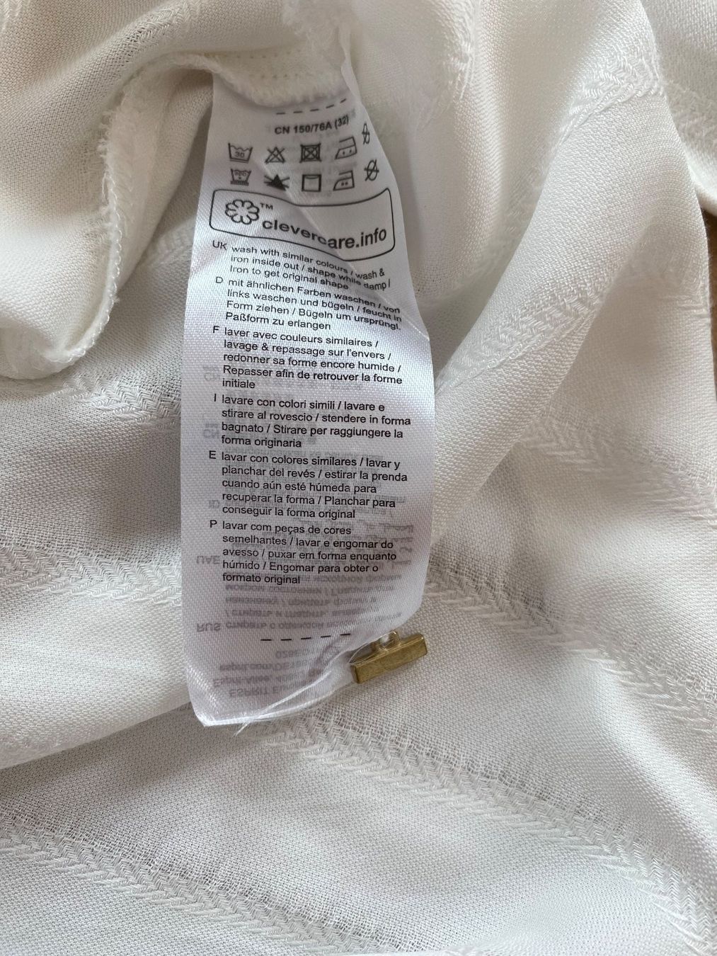 Esprit Blusen: ESPRIT - weiss-gestreifte Wickelbluse – Gebraucht aus Meilen von kleisi01 6
