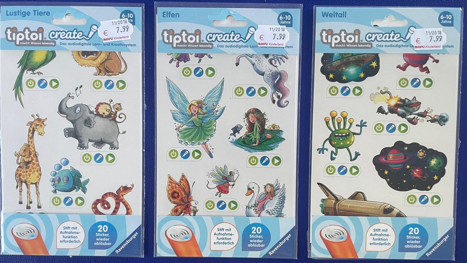 Tiptoi Giocattoli: Tip Toy Sticker – Nuovo e nell'imballaggio originale da Thalwil venduto da Puma2002