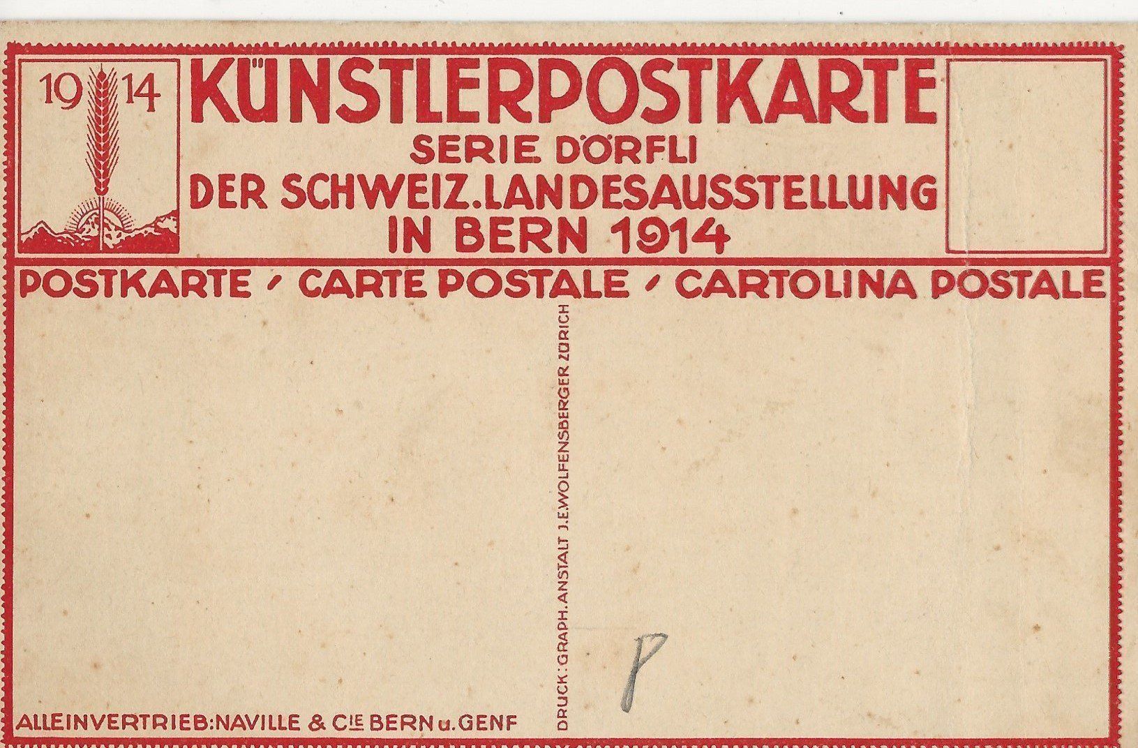 Cartoline postali: Bern,Landesausstellung,1914 – Usato da Frauenfeld venduto da Merk52 1