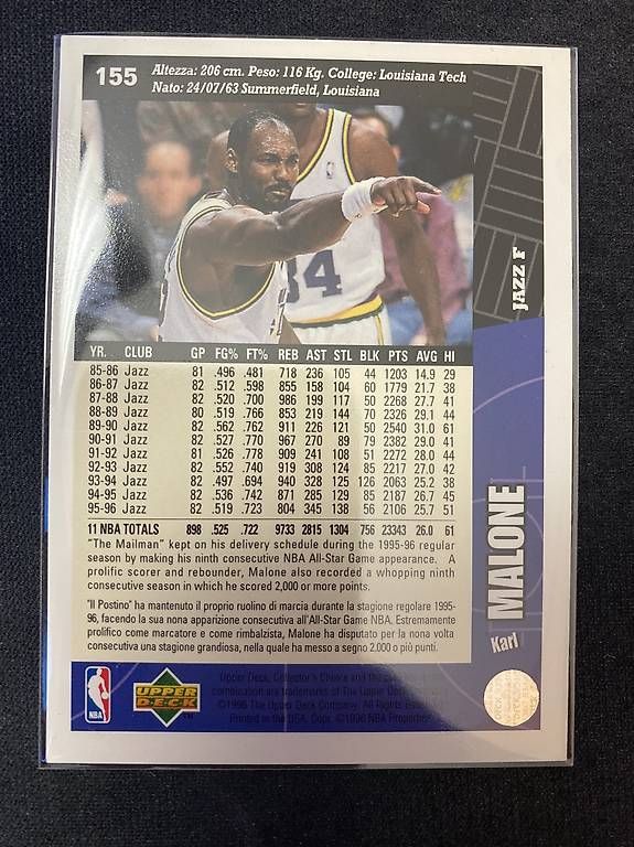 Nba Carte collezionabili: 1996 Upper Deck - NBA - #155 Karl Malone – Nuovo (secondo la descrizione) da Savosa venduto da Misch-M13 1