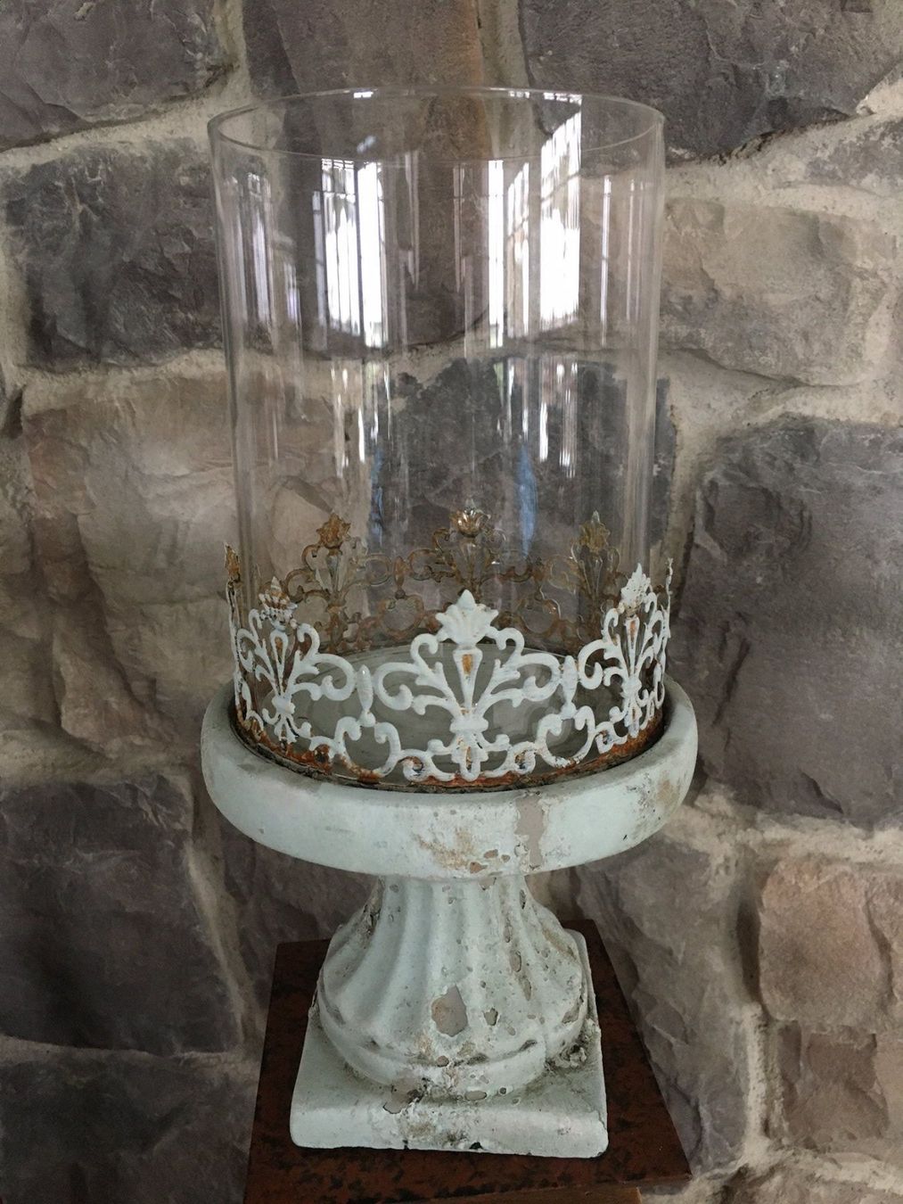 Portacandele: Windlicht Shabby Chic mit Glaszylinder – Nuovo e nell'imballaggio originale da Volketswil venduto da rubin74 1