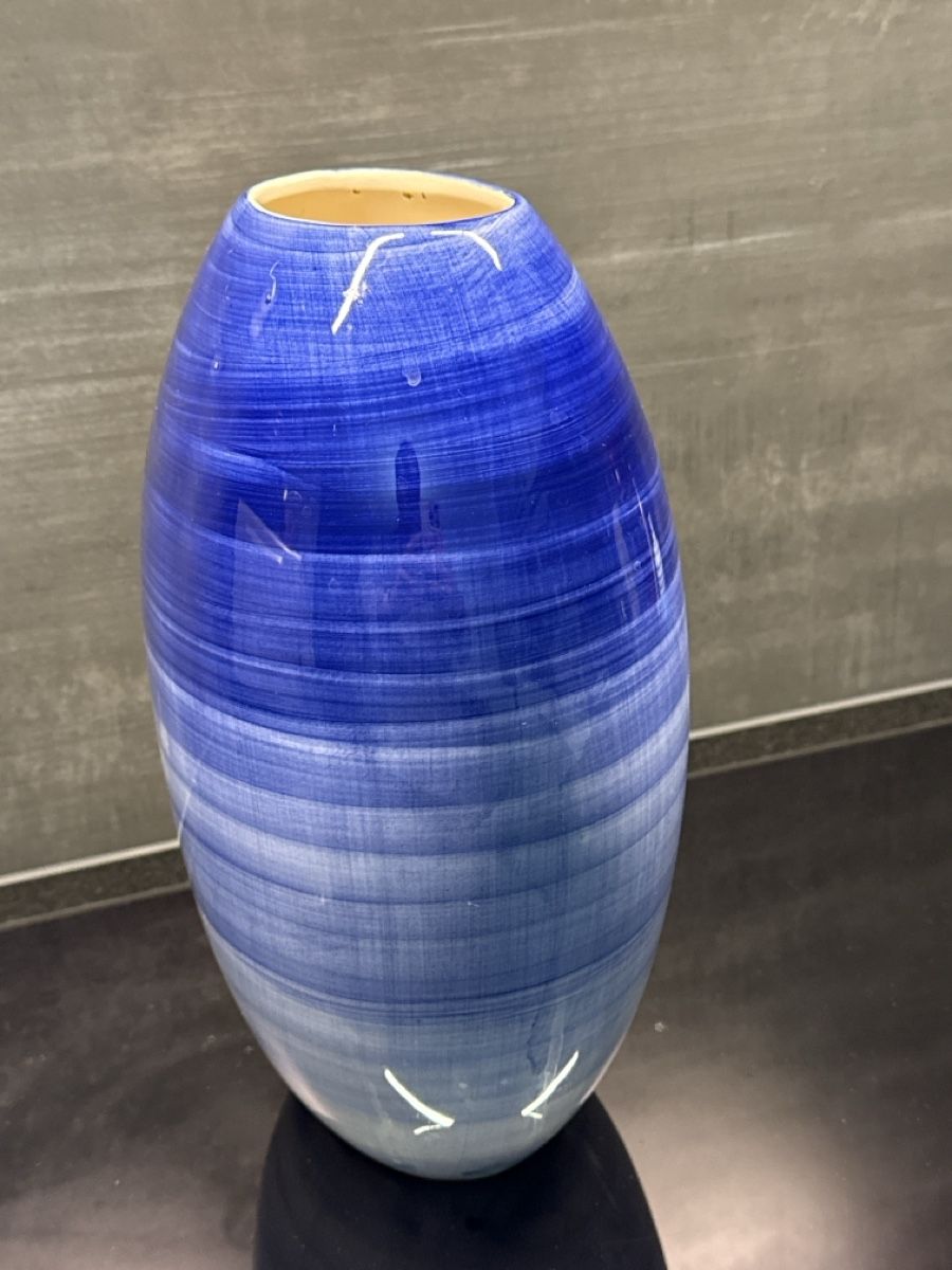 Vasi & Recipienti: Vase en céramique bleue et blanche - Unique – Usato da Blonay venduto da Simba1094 1