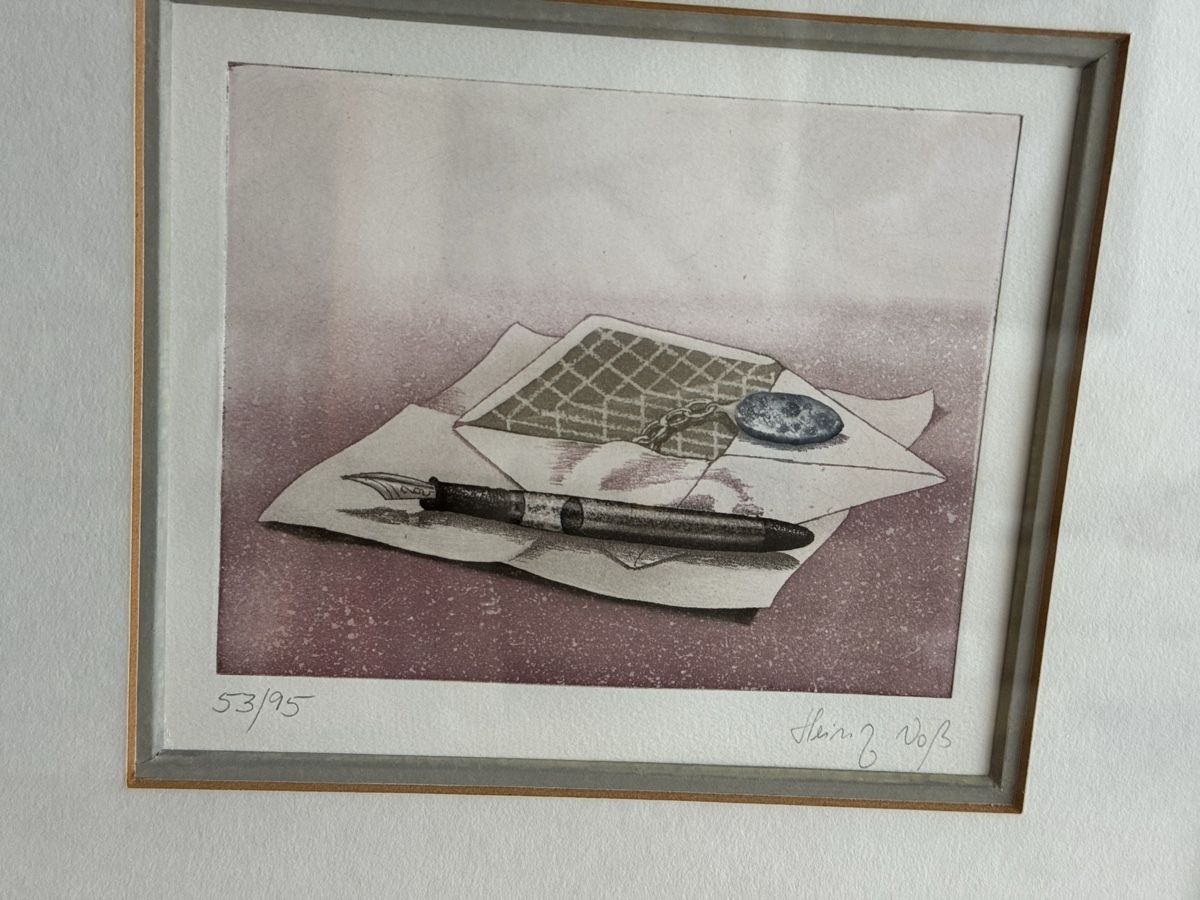 Gemälde: Heinz Voß  Original Radierung Kunst – Gebraucht aus Morges von SevArt 1